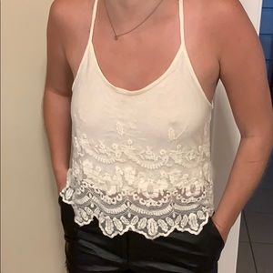 Cute lace tank top
